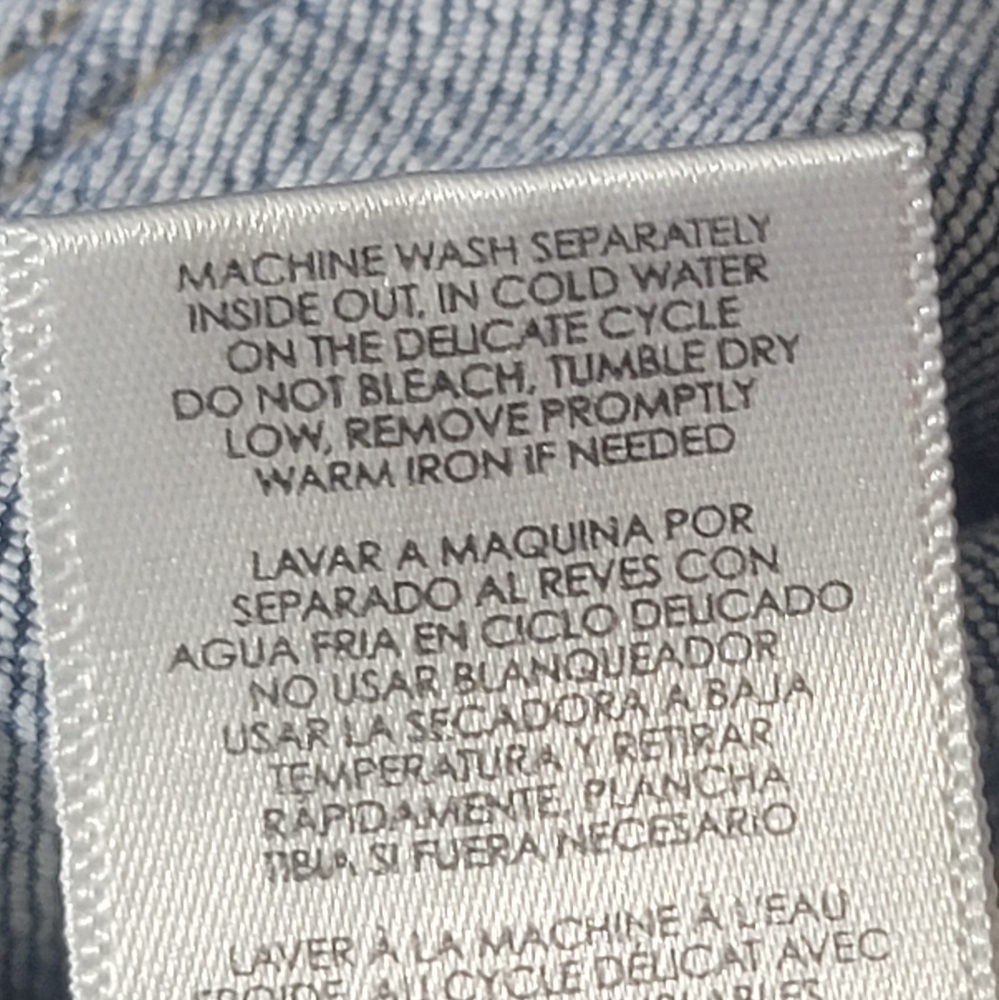 Cabi women's skinny blue low rise distress jeans size 4 - Picture 11 of 11